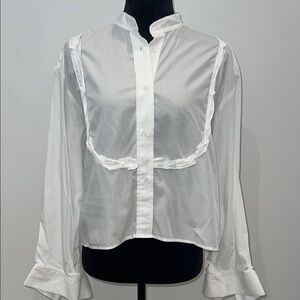 TWP White Button Down Top